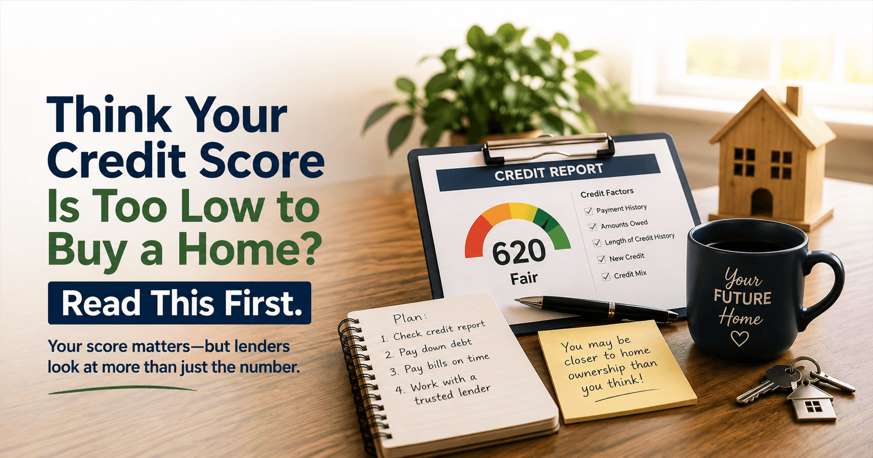 Think Your Credit Score Is Too Low to Buy a Home? Read This First
