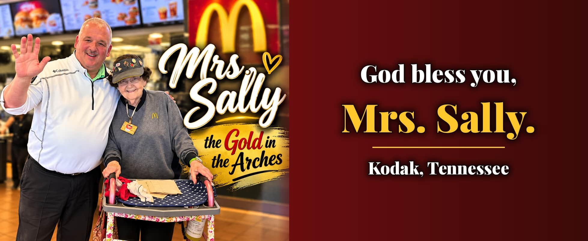 Mrs. Sally: She Put the Gold in the Arches