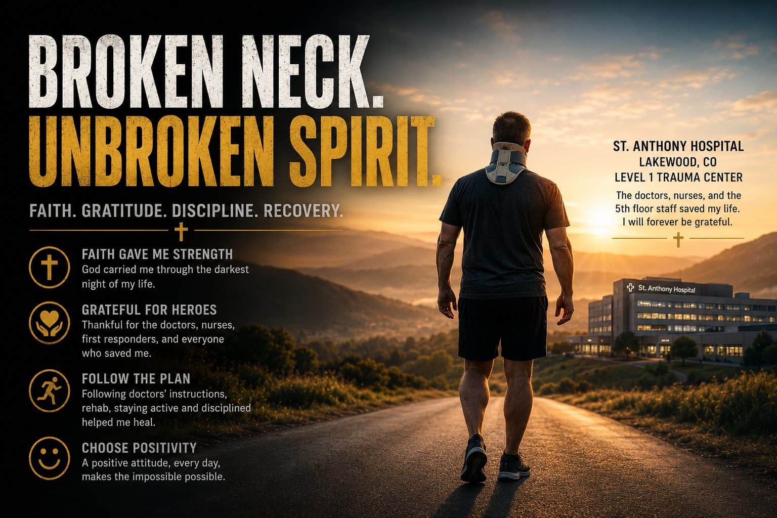 Broken Neck, Unbroken Spirit