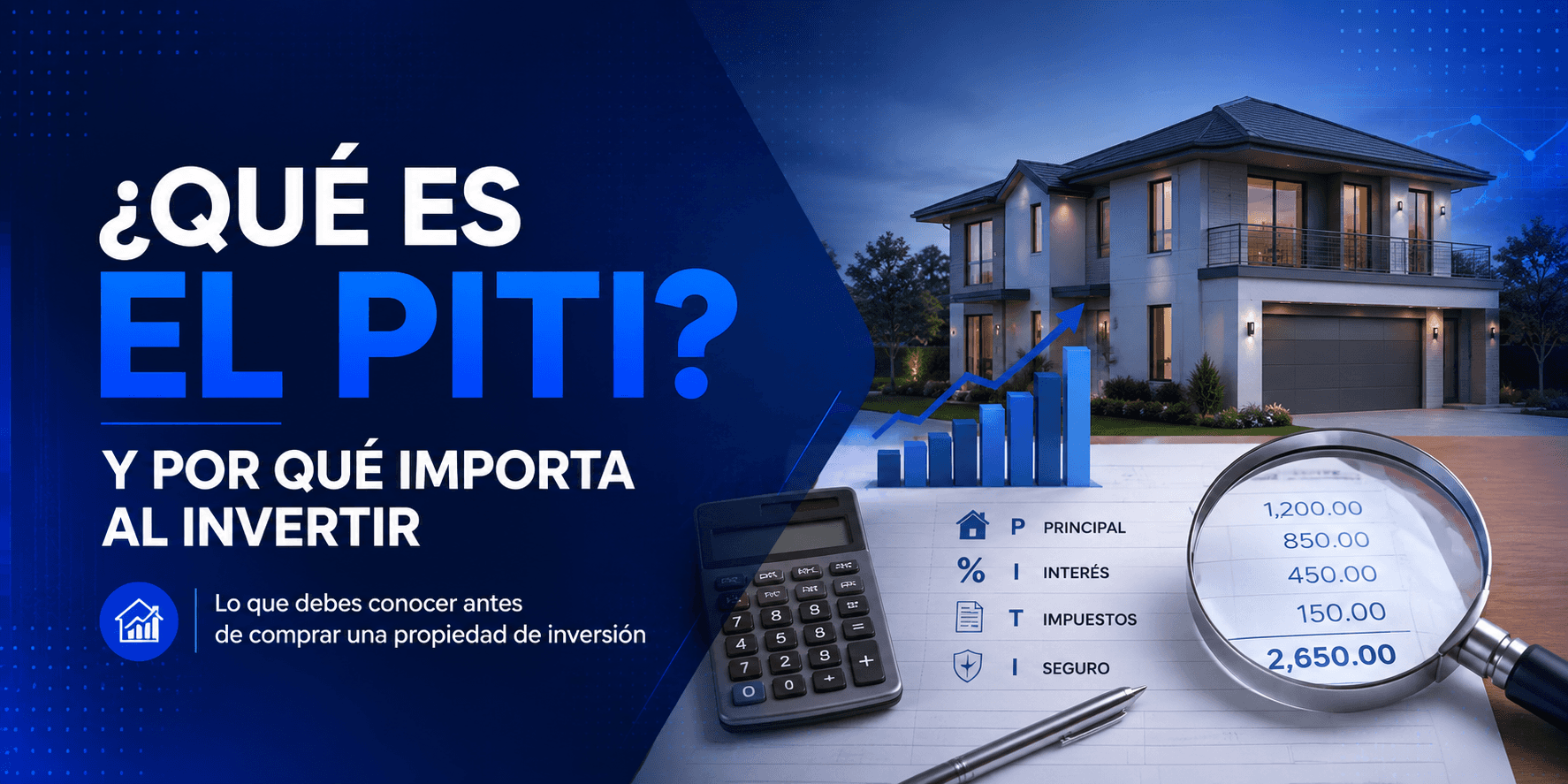 ¿Quieres comprar una propiedad de inversión? Esto es lo que debes saber sobre el PITI