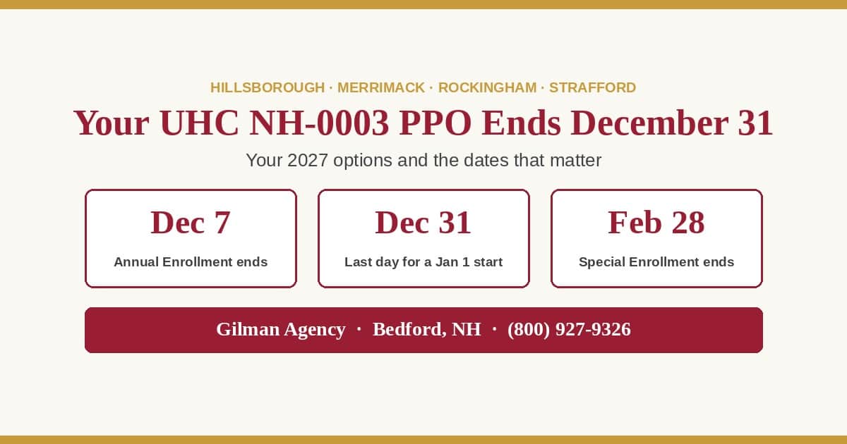 AARP UnitedHealthcare Medicare Advantage NH-0003 Ending: What NH Members Need to Know