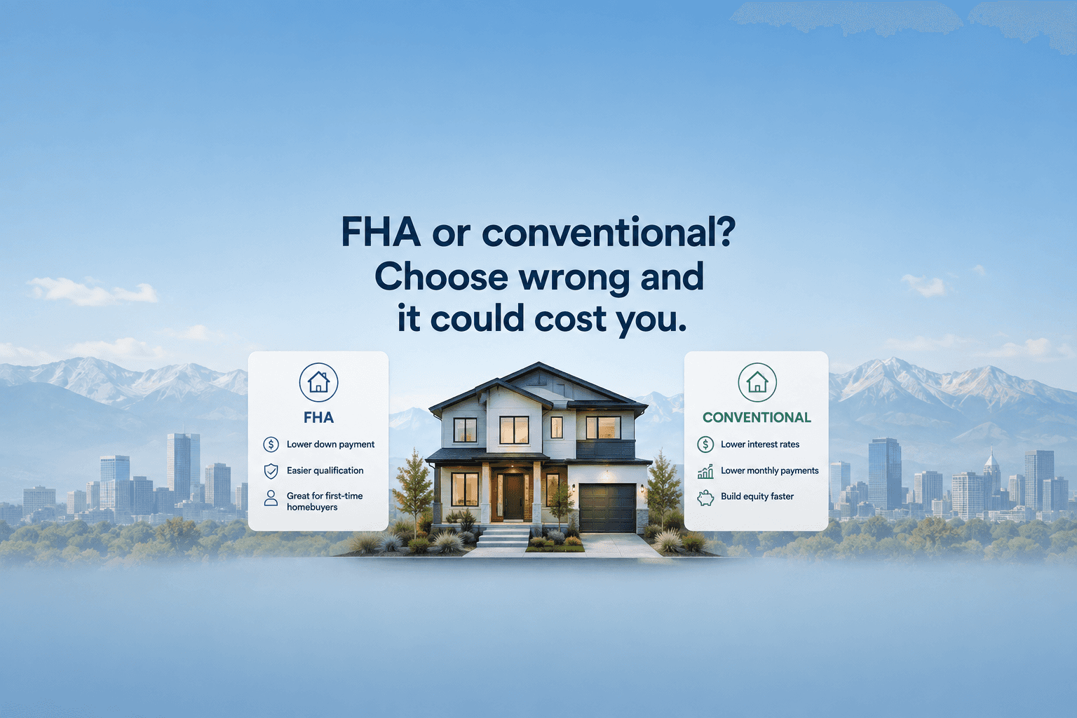 FHA OR CONVENTIONAL? CHOOSE WRONG AND IT COULD COST YOU.