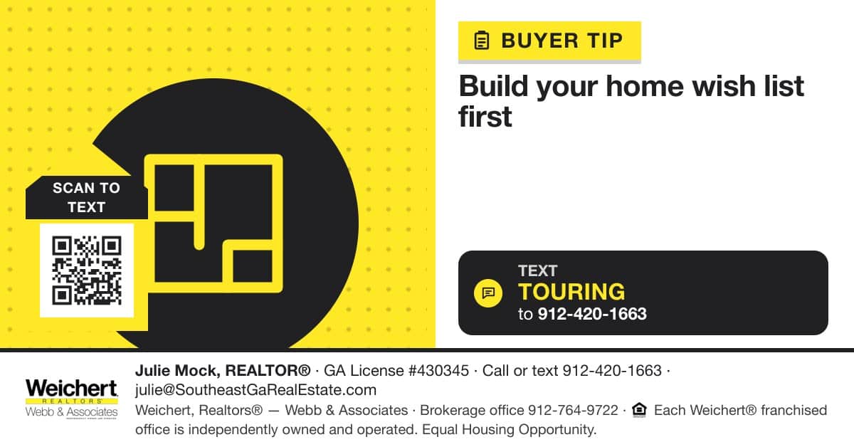 Make a Home Wish List Before Your First Showing