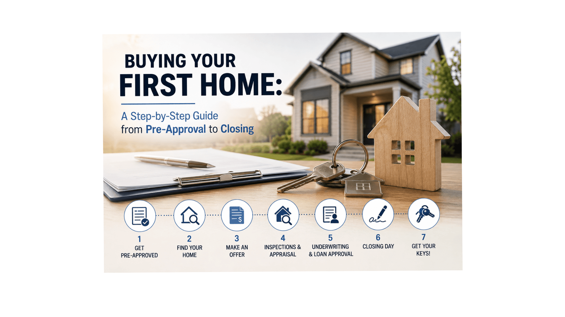Buying Your First Home: A Step-by-Step Guide from Pre-Approval to Closing