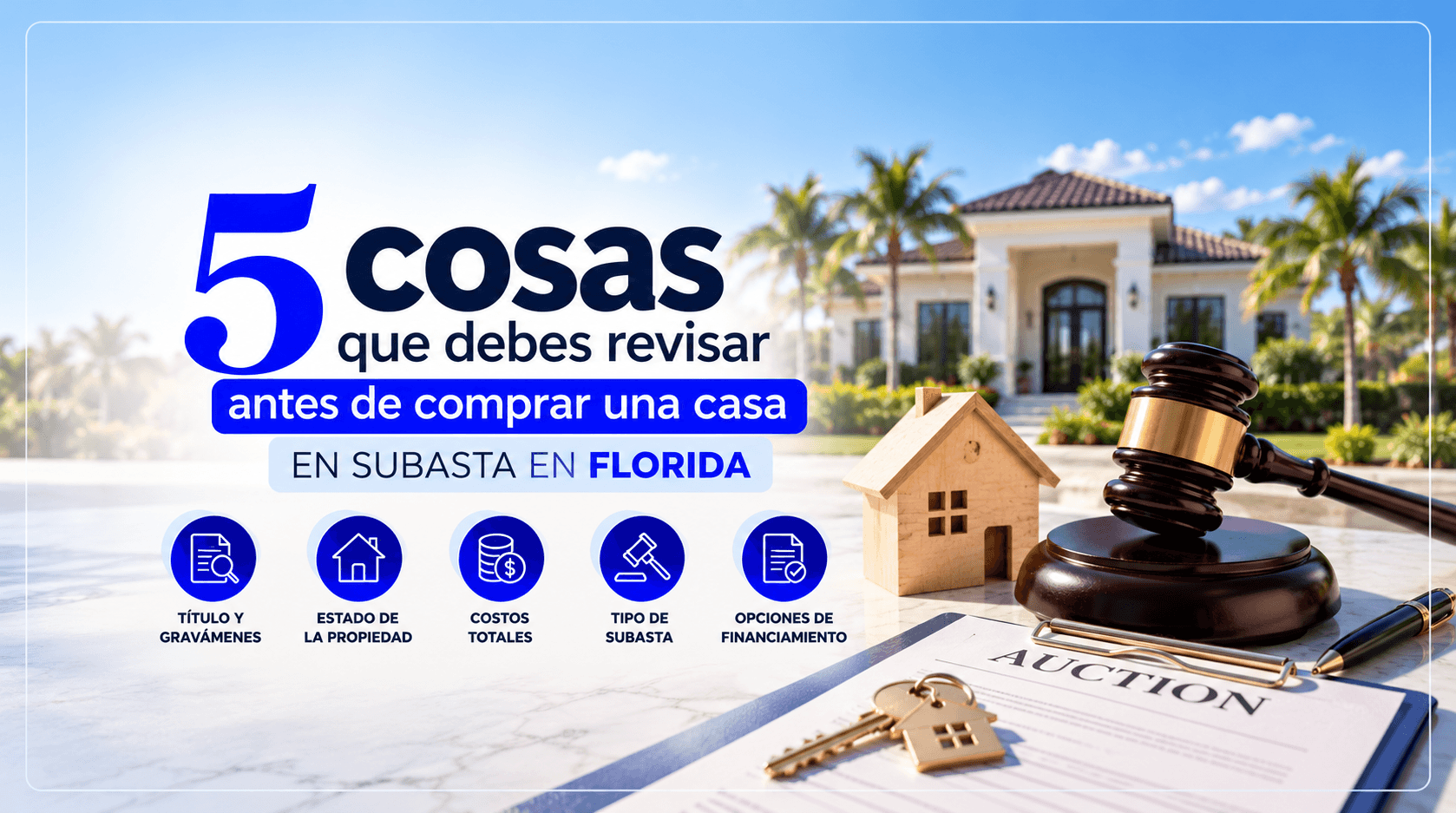 5 cosas que debes revisar antes de comprar una casa en subasta en Florida