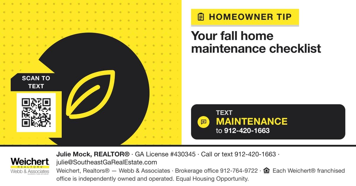 Fall Upkeep for Southeast Georgia Homes