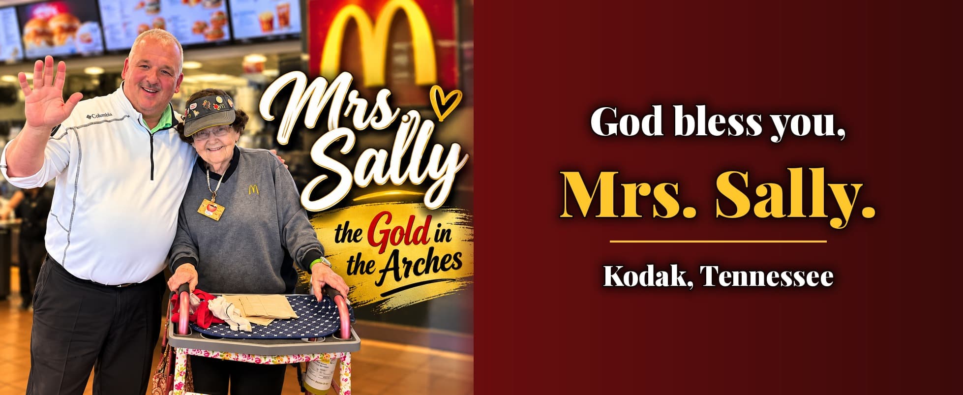 Mrs. Sally: She Put the Gold in the Arches