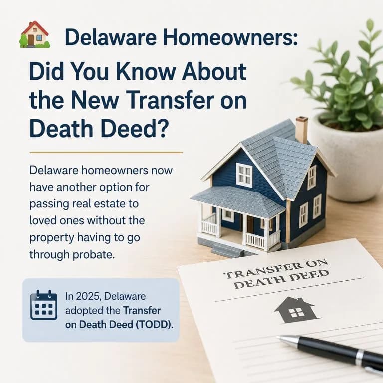 Delaware Transfer on Death Deeds: 2026 Homeowner Guide