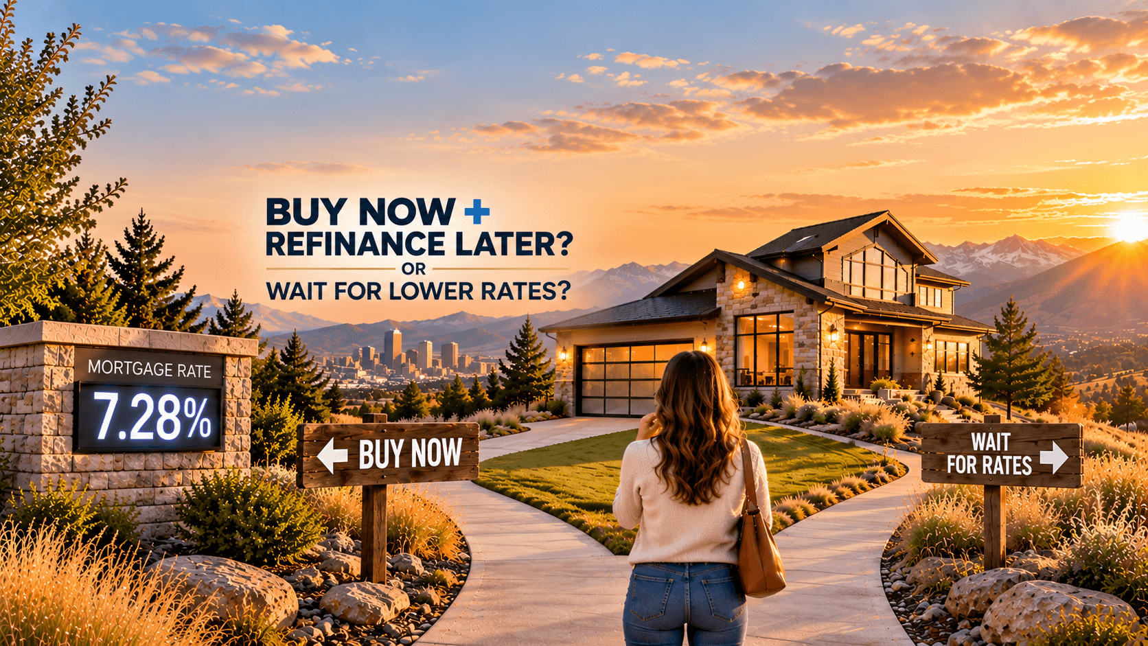 Should I Buy a House Now and Refinance Later, or Wait for Mortgage Rates to Drop in Denver?