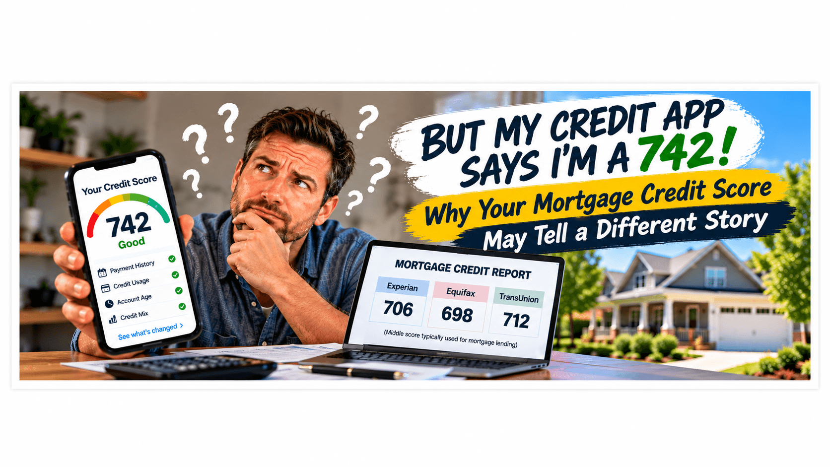 “But My Credit App Says I’m a 742!” -Why Your Mortgage Credit Score May Tell a Different Story