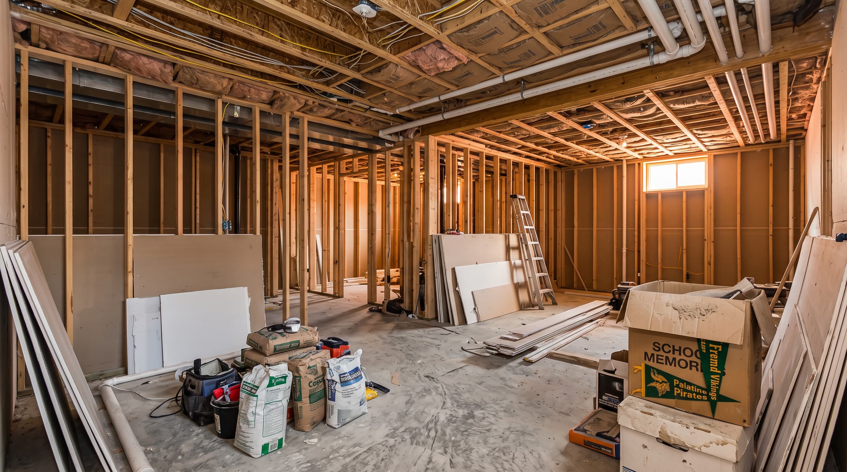 Do I need a permit to finish a basement in Palatine?