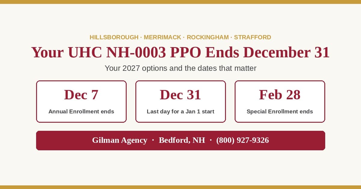AARP UnitedHealthcare Medicare Advantage NH-0003 Ending: What NH Members Need to Know