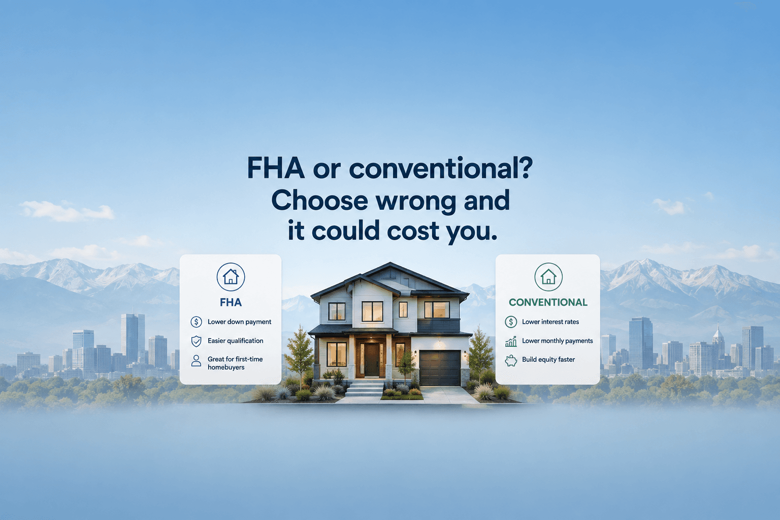 FHA OR CONVENTIONAL? CHOOSE WRONG AND IT COULD COST YOU.
