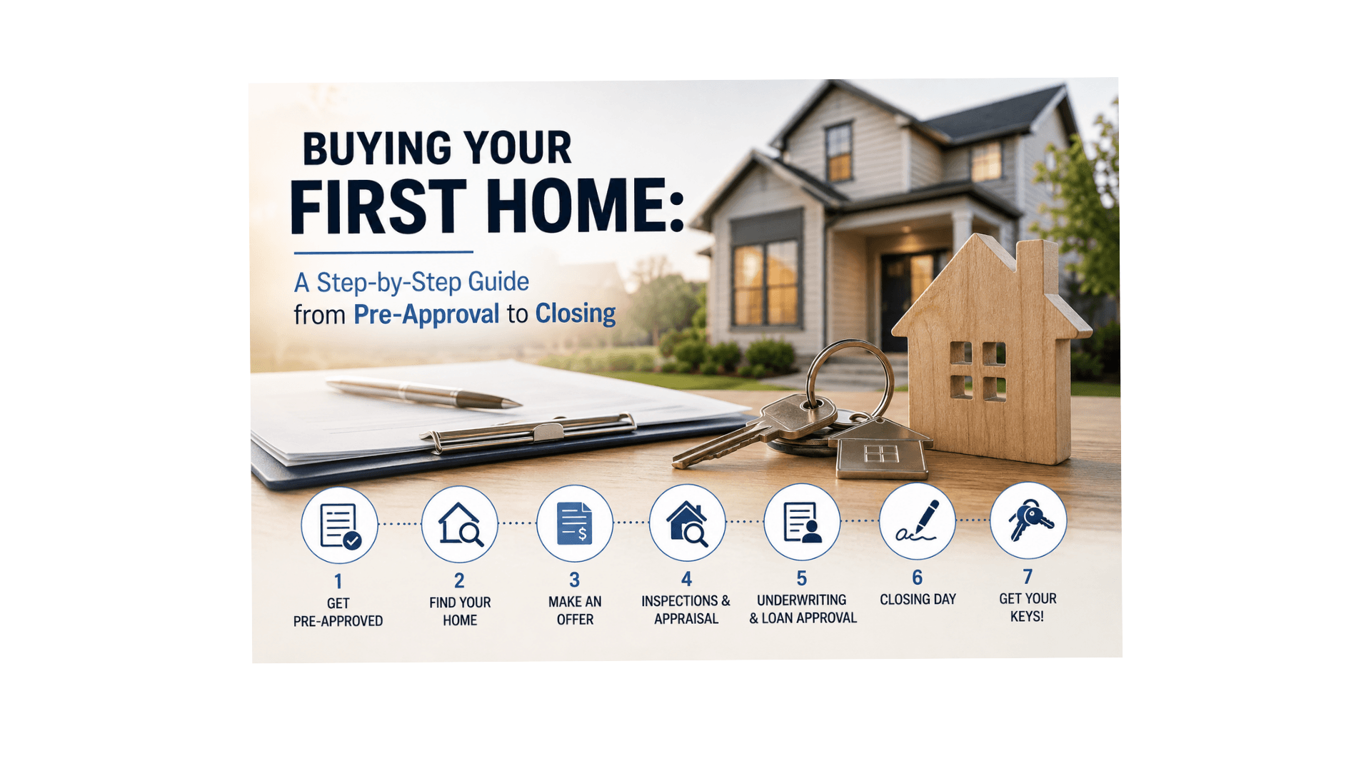 Buying Your First Home: A Step-by-Step Guide from Pre-Approval to Closing