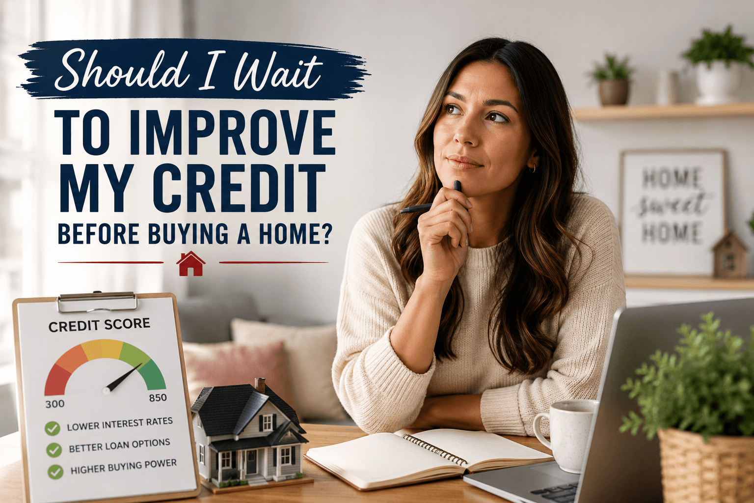 Should I Wait to Improve My Credit Before Buying a Home?