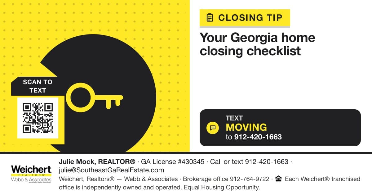 Closing on a Georgia Home: A Short Checklist